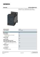 Datasheet for Siemens 3RT20182BB420CC0, EAN: 4011209827929