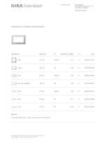 Datenblatt zu Gira 100103, EAN: 4010337881308