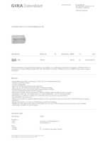 Datenblatt zu Gira 100600, EAN: 4010337042181