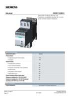 Datasheet for Siemens 3RW30132BB14, EAN: 4011209722927