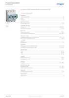 Datasheet for Hager HTN340E, EAN: 3250613303341