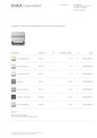 Datasheet for Gira 087026, EAN: 4010337870265