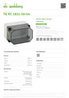 Datenblatt zu Spelsberg 13800601, EAN: 4013902862023