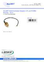Datasheet for Allnet ANT-PIG-UFL-RSMA-F-10, EAN: 4038816008817