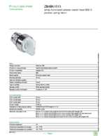 Datasheet for Schneider Electric ZB4BK1513, EAN: 3389110890877