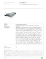 Datasheet for APC APCRBC117, EAN: 0731304282679