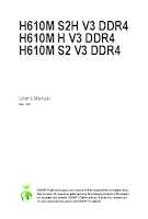 Datasheet for Gigabyte H610M S2H V3 DDR4, EAN: 4719331859732