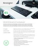 Datasheet for Kensington K63727WW, EAN: 5028252644013