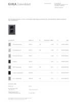 Datasheet for Gira 078328, EAN: 4010337783282