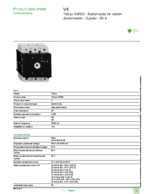 Datasheet for Schneider Electric V4, EAN: 3389110551723