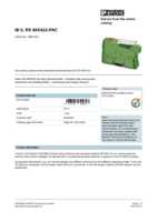 Datasheet for Phoenix Contact 2861933, EAN: 4017918894627