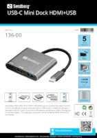Datasheet for Sandberg 136-00, EAN: 5705730136009