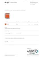 Datasheet for Gira 4440309, EAN: 4010337123347