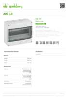 Datasheet for Spelsberg 73641201, EAN: 4013902890736