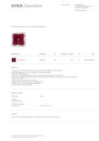 Datasheet for Gira 4455108, EAN: 4010337096818
