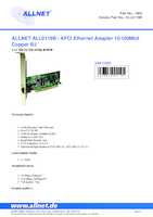 Datasheet for Allnet ALL0119B, EAN: 4038816001191
