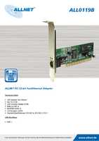Datasheet for Allnet ALL0119B, EAN: 4038816001191