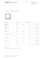 Datasheet for Gira 021103, EAN: 4010337211037