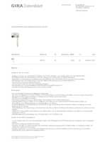 Datenblatt zu Gira 518200, EAN: 4010337110132
