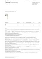 Datenblatt zu Gira 519200, EAN: 4010337110125