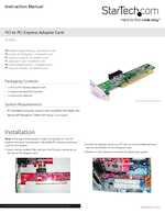 Datasheet for Startech.com PCI1PEX1, EAN: 0065030837835