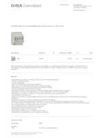 Datenblatt zu Gira 104500, EAN: 4010337042266