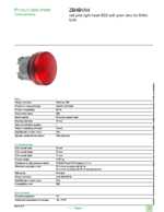 Datasheet for Schneider Electric ZB4BV04, EAN: 3389110889512