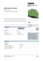 Datasheet for Phoenix Contact 2952790, EAN: 4017918084486