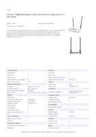 Datasheet for TP-Link TL-WR841N, EAN: 6935364051242
