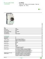 Datasheet for Schneider Electric GV2P22, EAN: 3389110213539