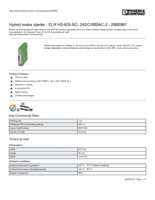 Datasheet for Phoenix Contact 2900567, EAN: 4046356526135