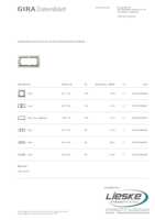 Datasheet for Gira 1002778, EAN: 4010337070375