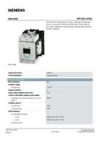 Datasheet for Siemens 3RT10541AP36, EAN: 4011209506954