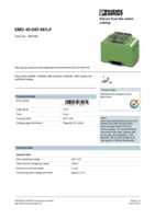 Datasheet for Phoenix Contact 2954798, EAN: 4017918085131