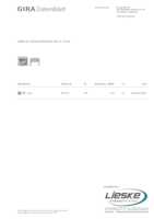Datenblatt zu Gira 001030, EAN: 4010337010302
