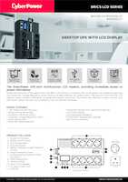 Datasheet for CyberPower BR1200ELCD, EAN: 4712856270549