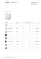 Datasheet for Gira 026827, EAN: 4010337268277