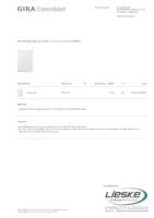 Datasheet for Gira 2874112, EAN: 4010337052807