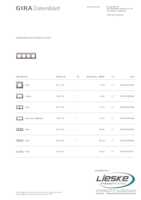 Datasheet for Gira 0214122, EAN: 4010337076360