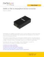 Datasheet for Startech.com HDMI2DP, EAN: 0065030841498