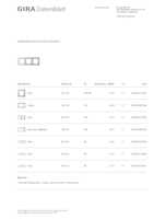 Datenblatt zu Gira 021325, EAN: 4010337213253