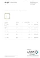 Datasheet for Gira 1461721, EAN: 4010337070511