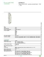 Datasheet for Schneider Electric GVAN113, EAN: 3389110346664