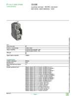 Datasheet for Schneider Electric 33108, EAN: 3303430331087