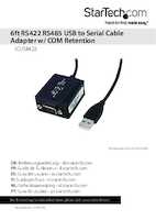 Datasheet for Startech.com ICUSB422, EAN: 0065030836548