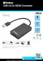 Datasheet for Sandberg 134-42, EAN: 5705730134425