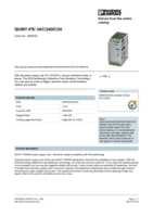 Datasheet for Phoenix Contact 2866792, EAN: 4046356152907