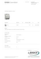 Datenblatt zu Gira 129600, EAN: 4010337296003