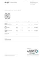Datasheet for Gira 048703, EAN: 4010337487036