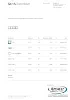 Datasheet for Gira 021451, EAN: 4010337214519